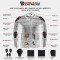HMM532 Mens Commuter Cafe Racer Motorcycle Leather Jacket with Armor