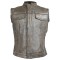 HMM914DB Vance Leather Distressed Brown Motorcycle Club Leather Vest