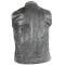 HMM914DG Vance Leather Distressed Gray Motorcycle Club Leather Vest