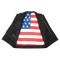 HMM914P High Mileage Mens Zipper and Snap Closure Leather Club Vest with padding Quick Access with American Flag Liner