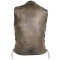 HMM915DB Vance Leather High Mileage Mens Distressed Brown 10 Pocket Vest