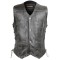 HMM915DG Vance Leather High Mileage Mens Distressed Gray 10 Pocket Vest
