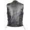 HMM915DG Vance Leather High Mileage Mens Distressed Gray 10 Pocket Vest