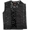 HMM919BP High Mileage Mens Zipper and Snap Closure Leather Club Vest Quick Access Gun Pocket w/Paisley Liner