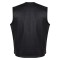 HMM919R High Mileage Mens Zipper and Snap Closure Leather Club Vest Quick Access Gun Pocket w/Red Liner