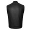 HMM924R High Mileage Mens Zipper and Snap Closure Leather Club Vest with American Flag Liner and Red Stitching