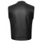 HMM929 High Mileage Mens Zipper and Snap Closure Collarless Leather Club Vest with American Flag Liner