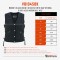 VB1045BK Womens Black Denim V Neck Vest with Snap opening & side laces