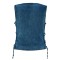 VB1045BL Womens Blue Denim V Neck Vest with Snap opening & side laces