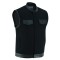 VB914L Denim Black Club Vest with Leather trims
