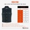 VB917BK Mens Black Denim Vest with Collar
