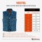 VB917BL Mens Black Denim Vest with Collar
