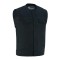 VB919BK Mens Black Denim Collarless Vest