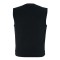 VB919BK Mens Black Denim Collarless Vest