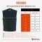 VB919BK Mens Black Denim Collarless Vest
