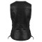VL1048S Economy Leather Ladies Five-Snap Lace Side Vest