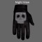 VL475SK Gel Palm Riding Gloves with Skull