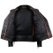 VL515S Mens Basic Classic Motorcycle Jacket with Lace Sides & Zip out Liner