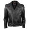 VL515 TG Mens Premium Leather Classic Motorcycle Jacket Lace Sides & Z/O Liner