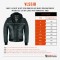 VL551CBr Mens Vincent Brown Waxed Premium Cowhide Motorcycle Leather Jacket With Removeable Hoodie