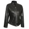 VL650B Vance Leathers Ladies Premium Soft Lightweight Black Fitted Leather Jacket