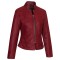 VL650Bu Vance Leathers Ladies Premium Soft Lightweight Burgundy Fitted Leather Jacket