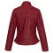 VL650Bu Vance Leathers Ladies Premium Soft Lightweight Burgundy Fitted Leather Jacket