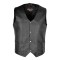 VL901S Vance Leather Mens Basic Leather Plain-Side Vest