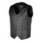 VL901S Vance Leather Mens Basic Leather Plain-Side Vest