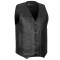 VL906 Premium Cowhide Leather Plain Side Buffalo Nickel Vest