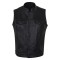 VL914 SOA Style Zipper and Snap Closure Leather Motorcycle Club Vest