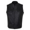 VL914S Vance Leather Zipper and Snap Closure Leather Motorcycle Club Vest