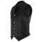 VL917 Vance Leather Mens Concealment Leather Plain Side Vest w/ Two Gun Pockets