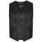 VL921 Vance Leather Premium Leather Mens Plain Side Vest with Single Seam Back

