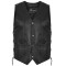 VL922S Vance Leather Mens Economy Leather Lace Side Vest W/ Gun Pocket
