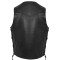 VL922S Vance Leather Mens Economy Leather Lace Side Vest W/ Gun Pocket