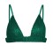 Glittering Sequins Beading Padded Push Up Spaghetti Strap Deep V Neck Bra - Green