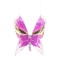 Sparkly Sequin Bandage Bra Belly Dance Vest Tank Butterfly Crop Top - HotPink Gold