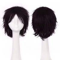 Short Cosplay Costumes Party Wig - Dark Purple Synthetic