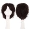 Short Cosplay Costumes Party Wig - Dark Brown Synthetic