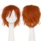 Short Cosplay Costumes Party Wig - Dark Orange Synthetic