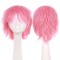 Short Cosplay Costumes Party Wig - Pink Synthetic