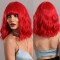 Natural Wave Hair Synthetic Daily Party High Short Straight Bob Wigs - Red Synthetic