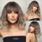 Natural Wave Hair Synthetic Daily Party High Density Heat Resistant Short Wigs - Yellow Synthetic
