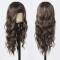  Natural Wavy Hair Synthetic Daily Party High Long Bob Wigs - Brown Synthetic