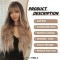  Natural Wavy Hair Synthetic Daily Party High Long Bob Wigs - Yellow Synthetic