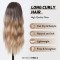  Natural Wavy Hair Synthetic Daily Party High Long Bob Wigs - Yellow Synthetic