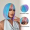 Natural Wave Hair Synthetic Daily Party High Density Heat Resistant Short Wigs - Red Synthetic