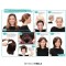 Natural Wave Hair Synthetic Daily Party High Density Heat Resistant Short Wigs - Yellow Synthetic