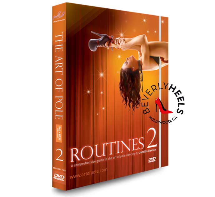 Jamilla Deville - The Art of Pole - Routines 2 DVD - Routines Two by Jamilla Deville is the latest installment in her highly successful series,  Inch The Art of Pole Inch .

Continuing on with the same program started in Routines I, Jamilla starts with a dancers warm up to prepare your body for this high energy workout, and then takes you step-by-step through four progressive pole dance routines, from beginner to advanced. Each routine is taught step by step with counts of 8. Along the way youll learn moves, transitions and the tips for safety and technique that have made The Art of Pole famous the world over. Finally, Jamilla has also included a comprehensive cool down for faster recovery and avoiding injury.

Model: JDDVD-ROUTINES2

 in Pole Dancing DVDs